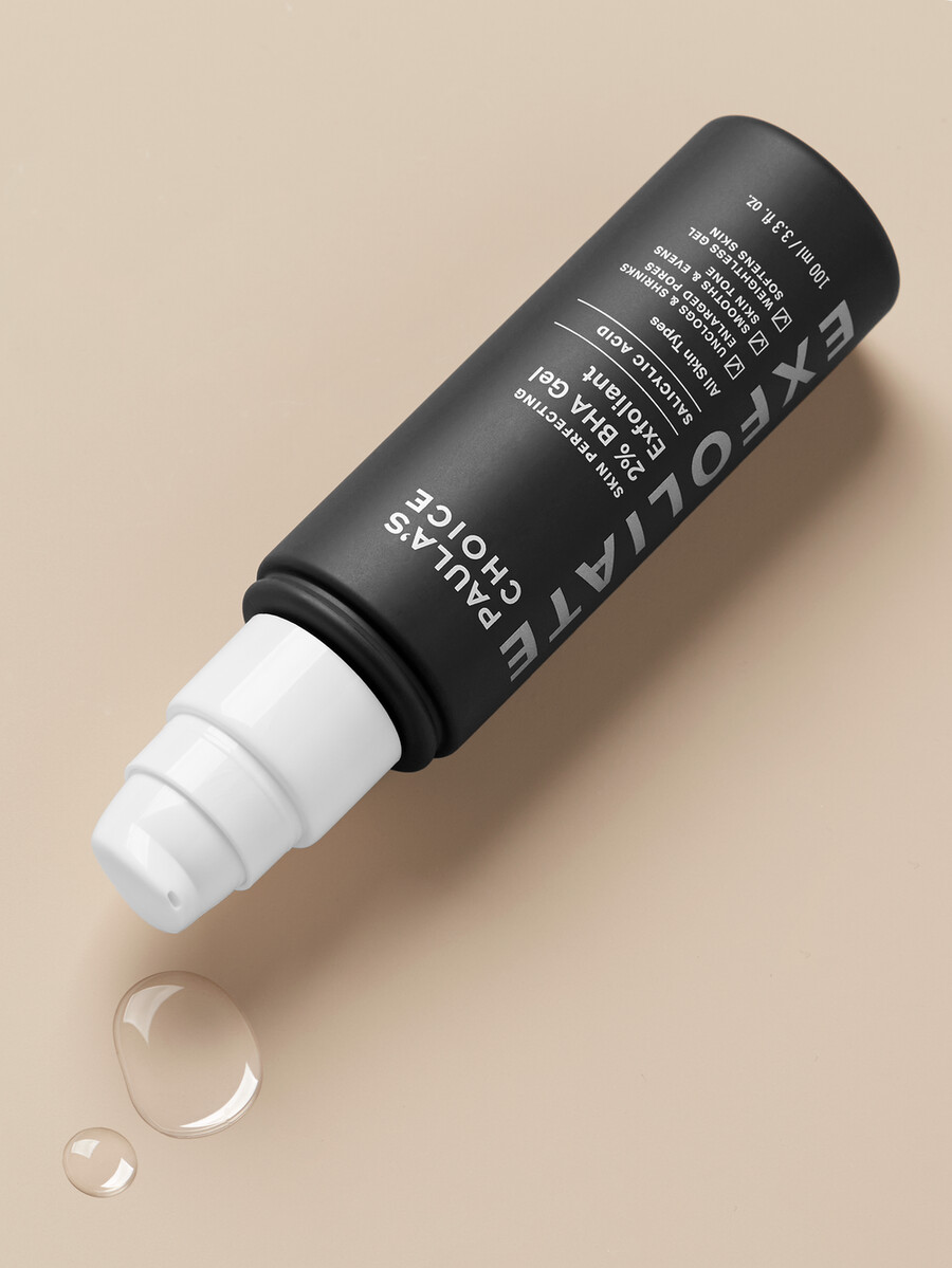huidverfijnende gel-exfoliant met 2 bha