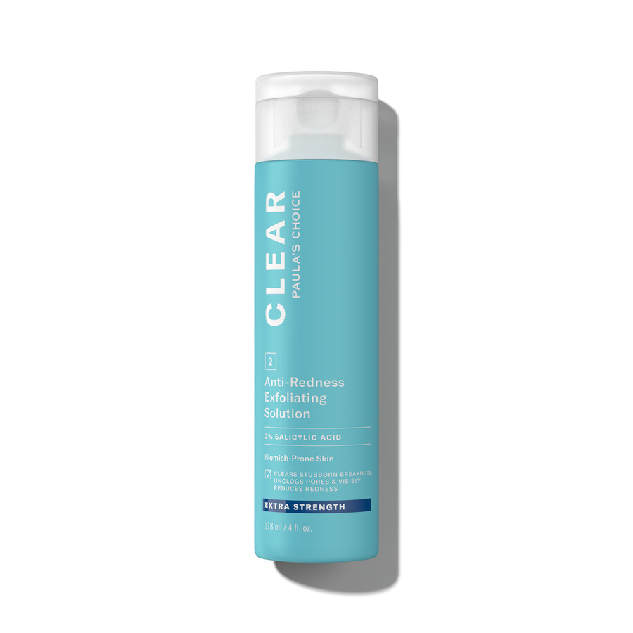 clear extra strength anti-redness exfoliërende oplossing