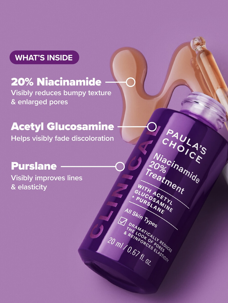 klinische behandeling met 20 niacinamide serum