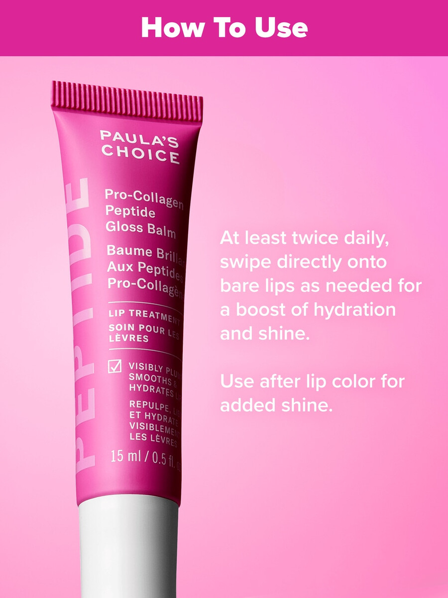 pro-collagen peptide plumping gloss balm lip treatment