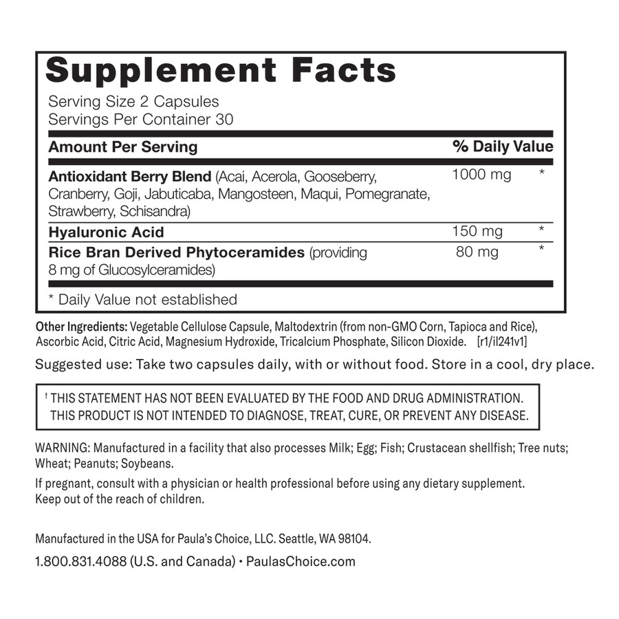hyaluronzuur ceramide voedingssupplement
