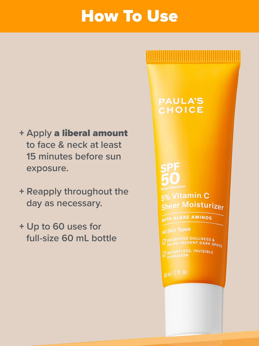 5 vitamine c lichte hydraterende crème met spf 50